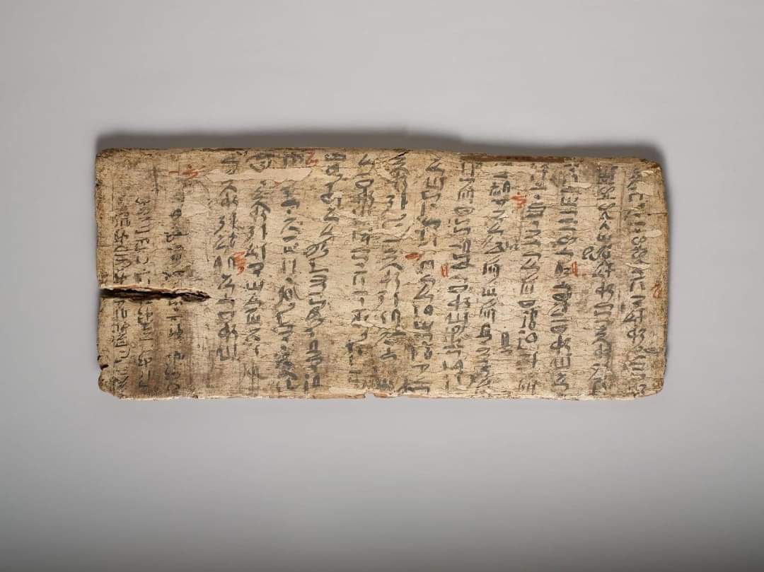 4000-year-old Writing Board By An Egyptian Student With Teacher’s Spelling Corrections In Red