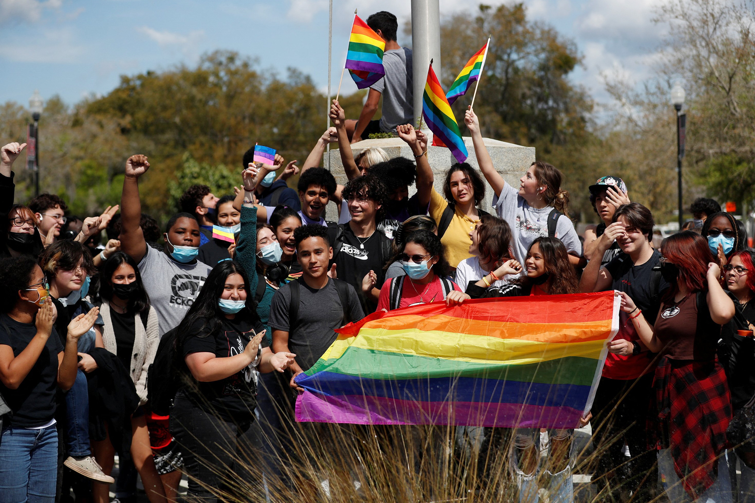 Students Throughout Florida Are Staging Walkouts In Protest Of The State’s “Don’t Say Gay” Bill