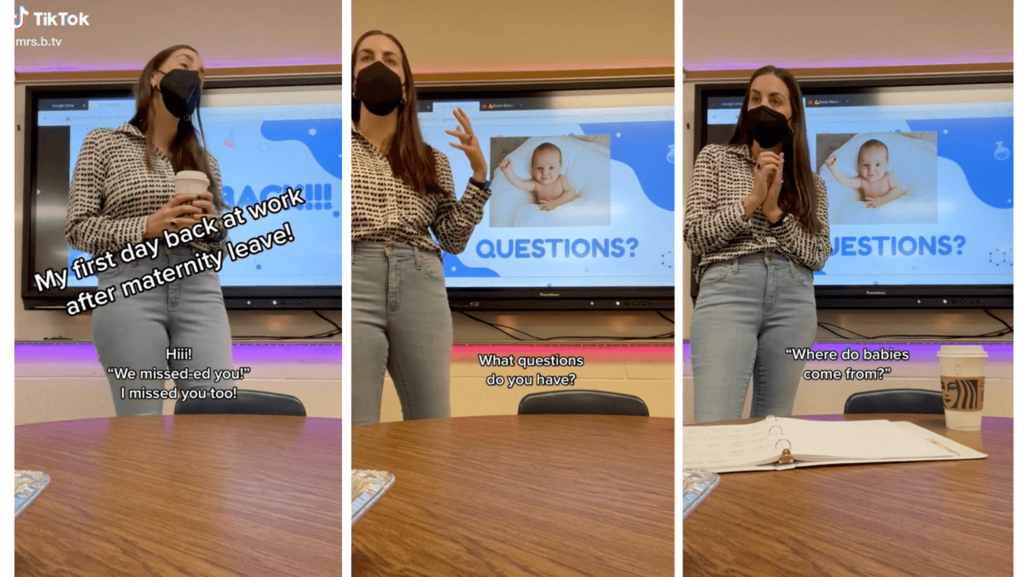 Viral TikTok: When A Student Asks, “Where Do Babies Come From?” The Teacher Knew Just What To Say